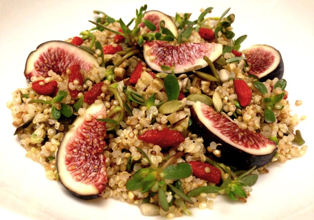 Quinoa-Salad-with-Figs-Purslane-and-Goji-Berries