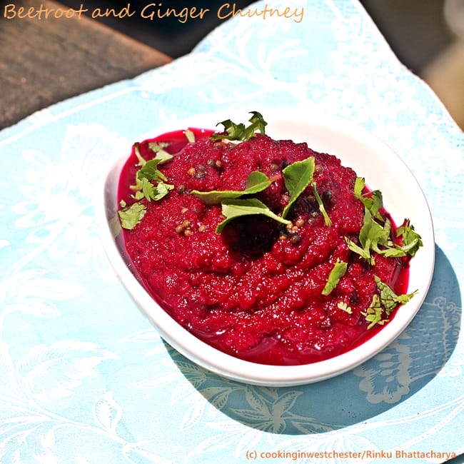 Roasted Beetroot and Ginger Chutney