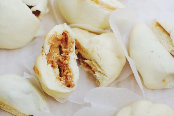 Steamed-Chinese-Bao-with-Peanut-Butter-