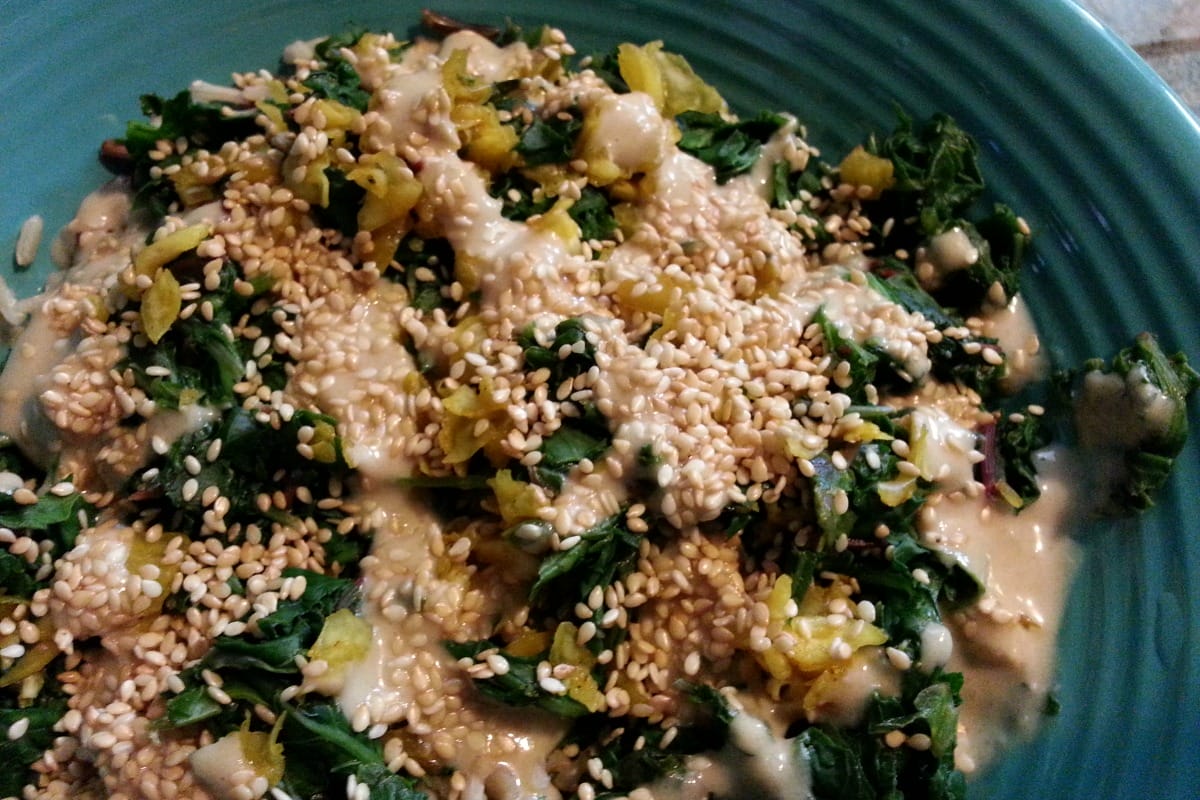 Miso Sesame Kale Bowl-ed Over [Vegan, Gluten-Free]