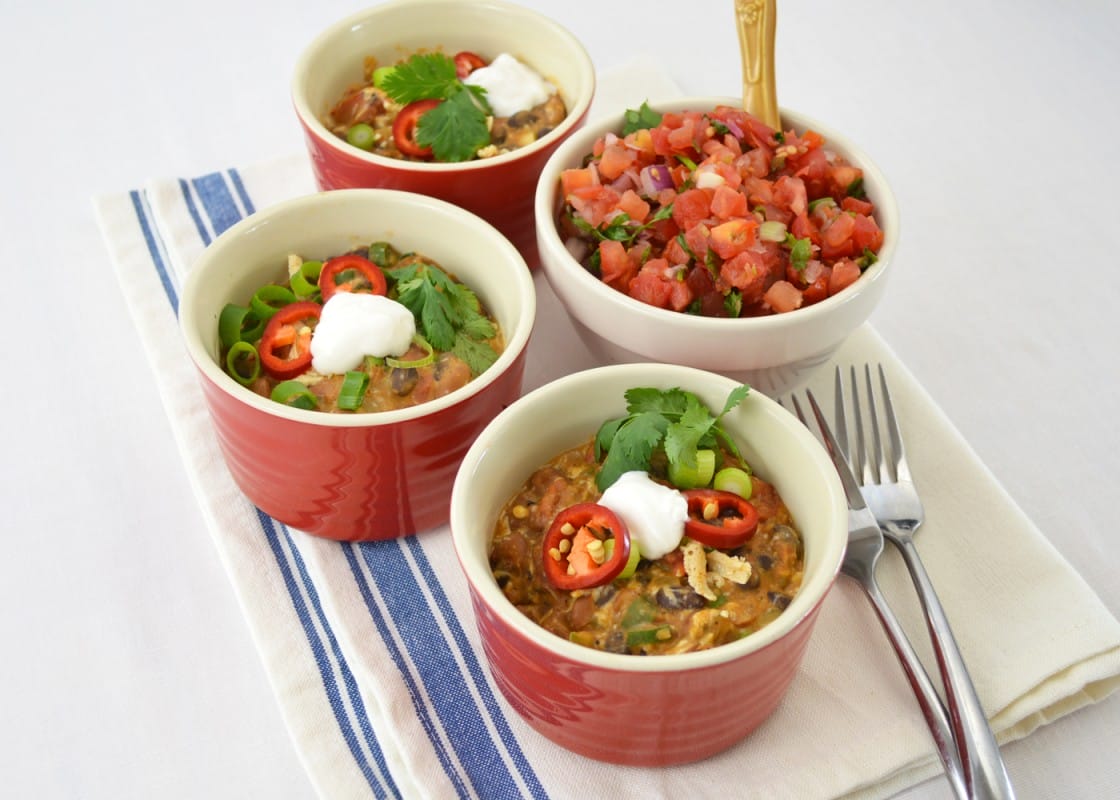 Vegan tamale inspired bowls with beans