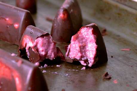 Raspberry Cream Filled Chocolates [Vegan, Gluten-Free]
