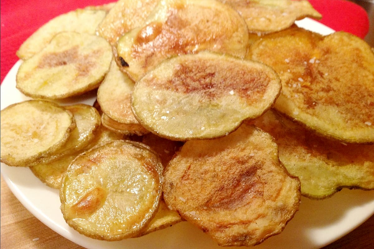 Homemade Baked Potato Chips [Vegan, Gluten-Free]
