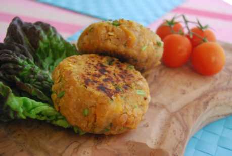 Red Lentil and Butternut Squash Burgers