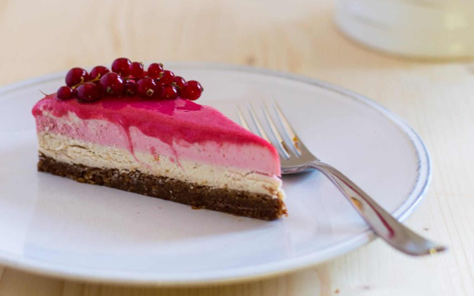Chocolate Vanilla Raspberry Cheesecake