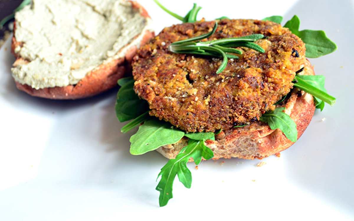 Carrot and Chickpea Burgers