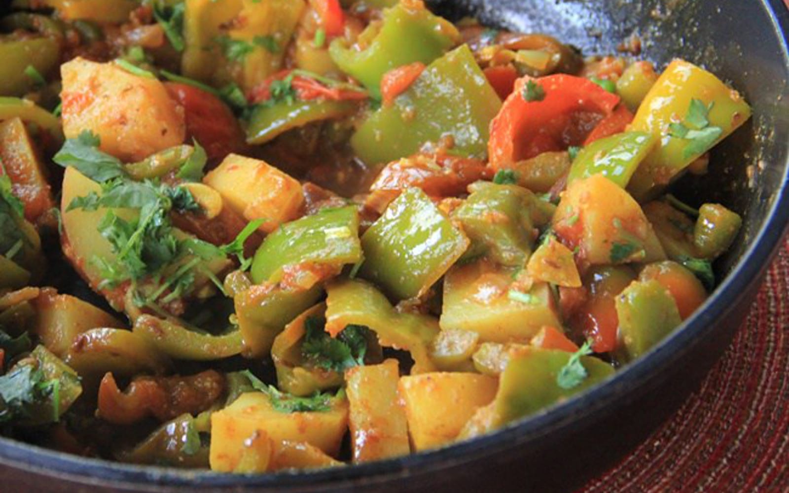 Curried Potatoes and Bell Peppers 3