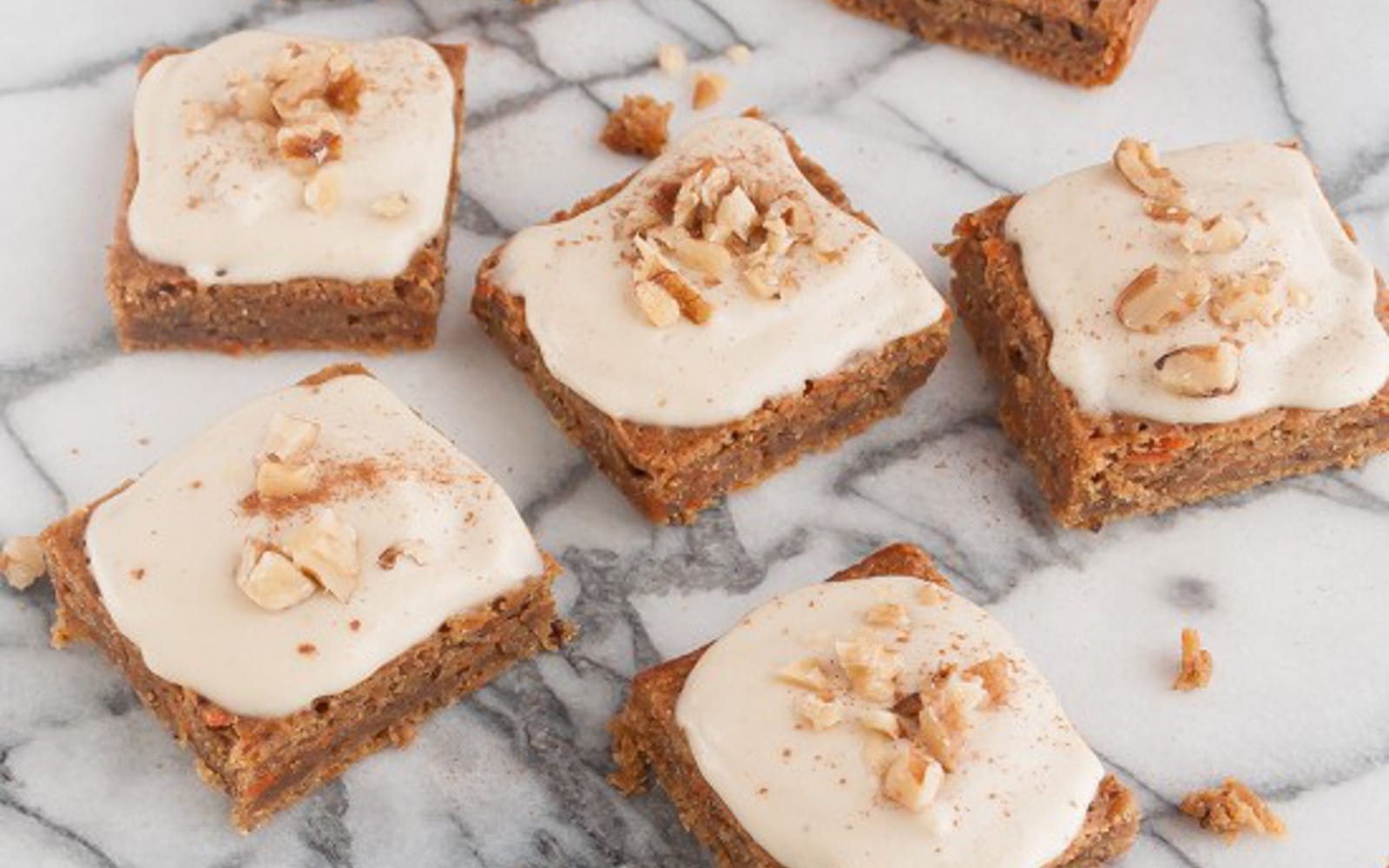 Carrot Zucchini Squares With Cashew Maple Frosting