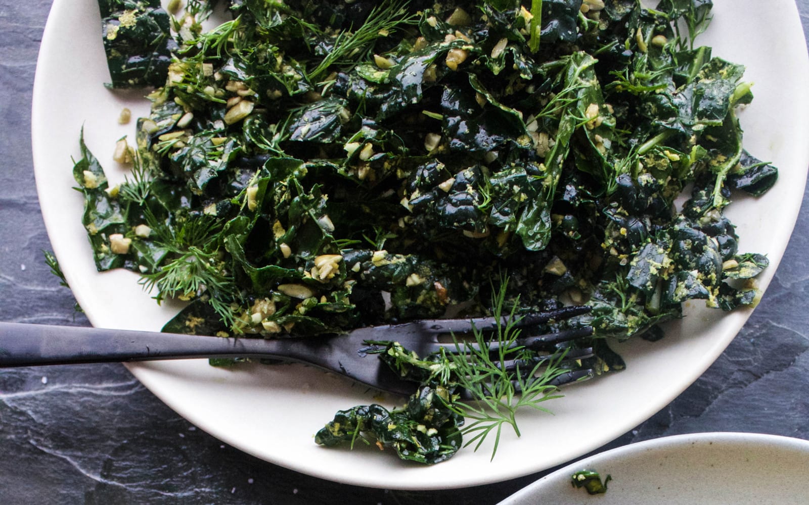 Gluten-Free Vegan Herb and Garlic Massaged Kale Salad