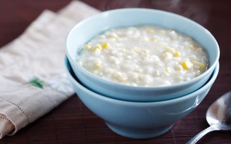 Vegan Ginataang Mais: Coconut Corn Porridge