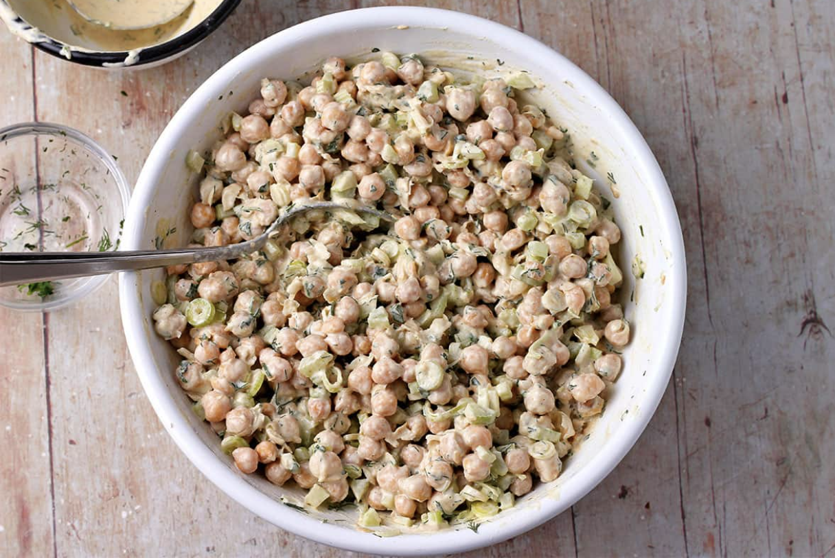 Creamy Chickpea Salad with Fresh Herbs