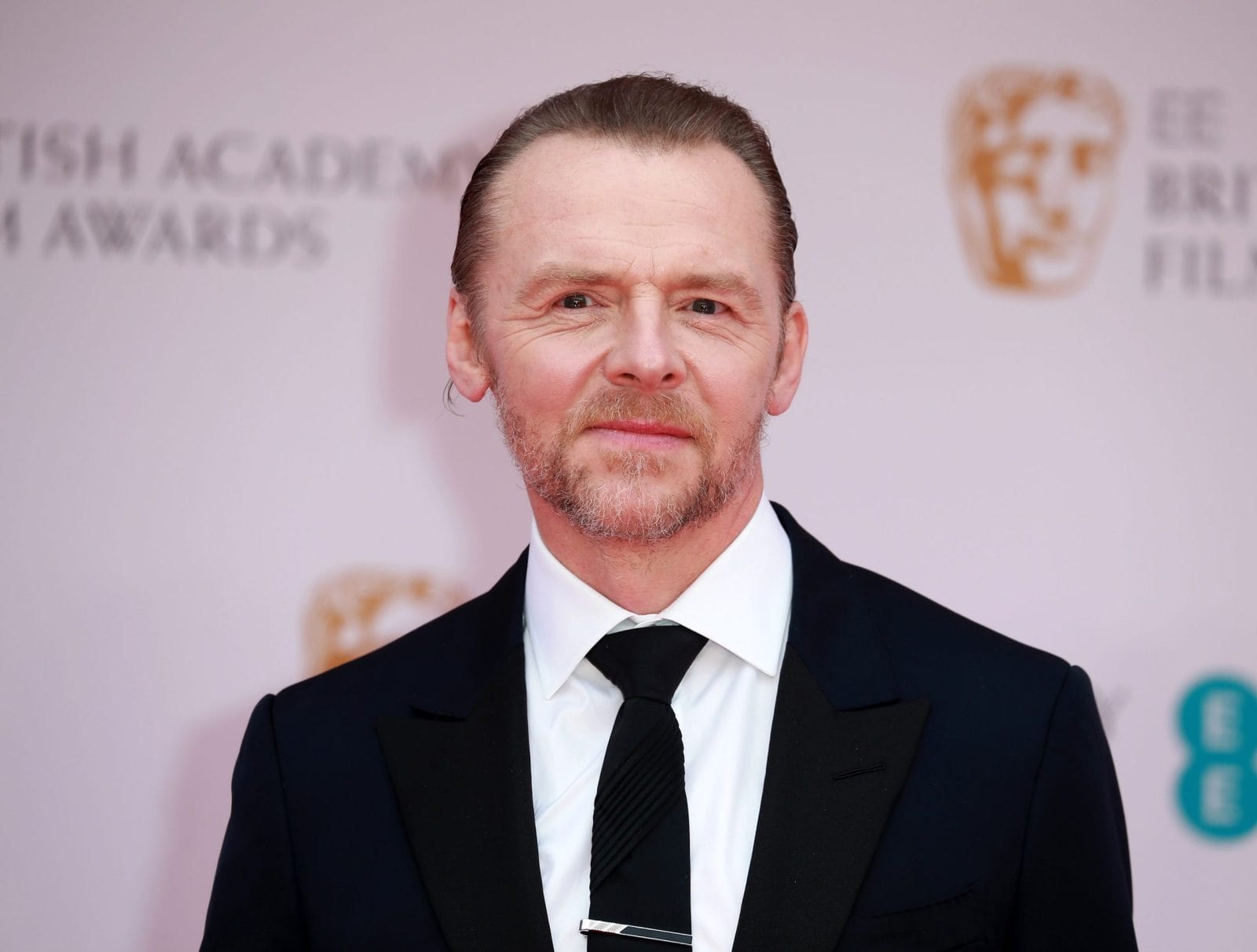 Simon Pegg in a suit